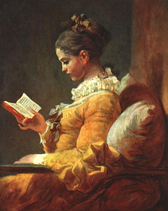 Jean-Honore Fragonard Young Girl Reading oil painting image